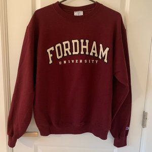Red Champion Fordham University Crewneck Sweater US M (LIKE NEW)